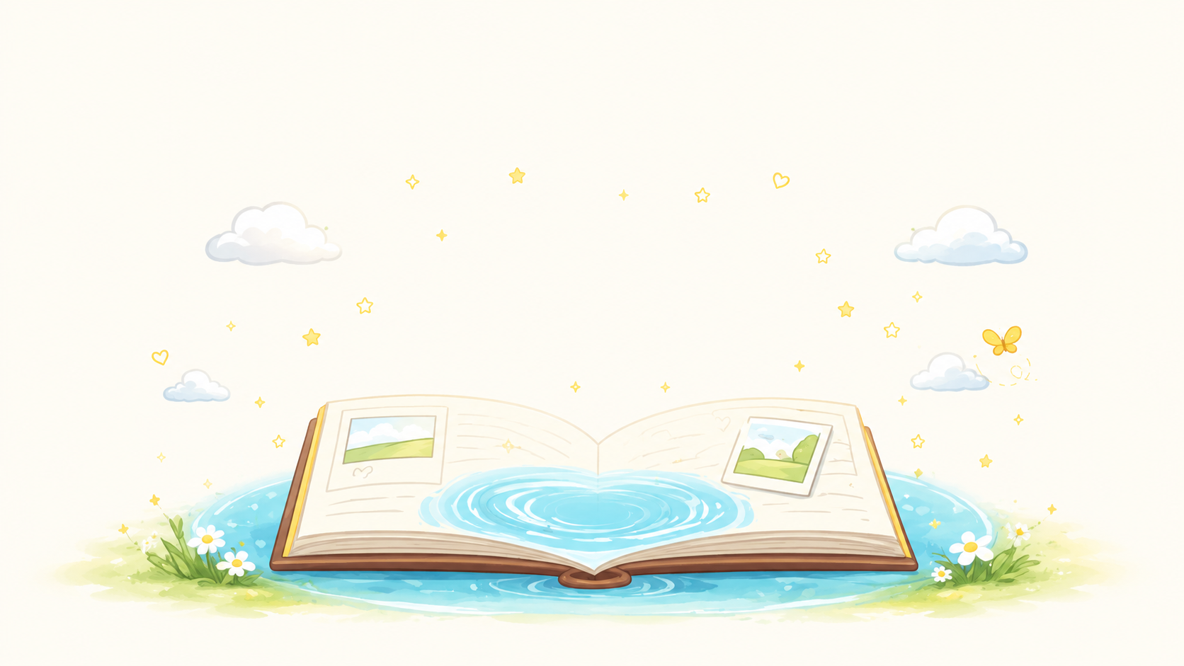 Storybook memory illustration