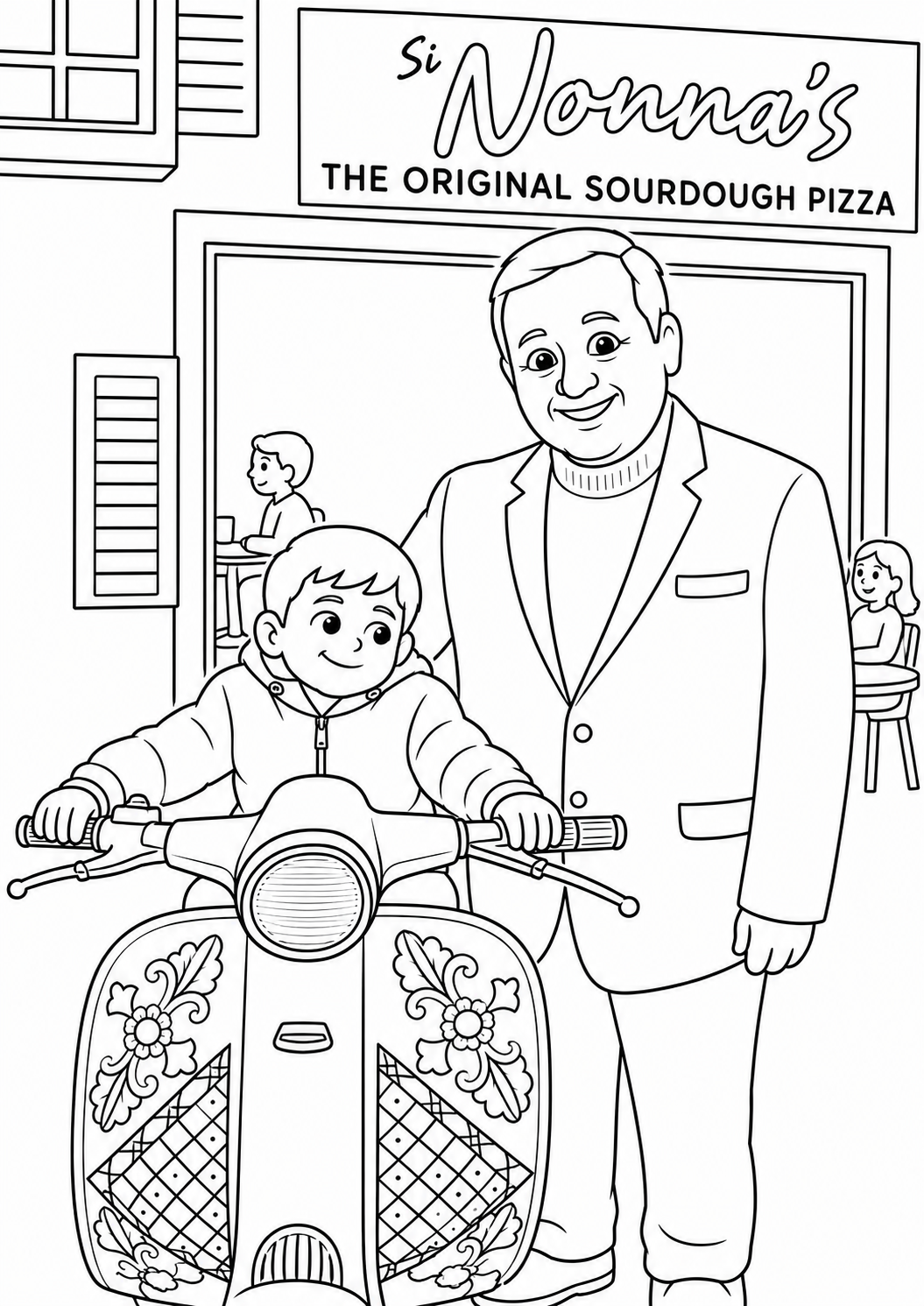 Colouring book doodle